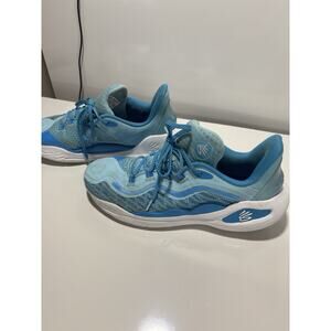 Curry MG White Blue Under Armour Mouthguard Basketball Shoes Size MENS 13 Used